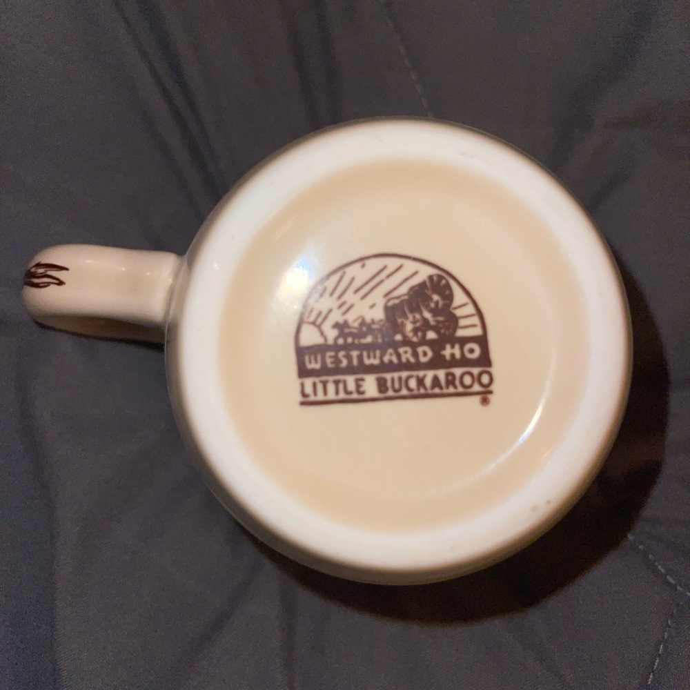 Western Cowboy Themed Plate and Mug Set westward ho little buckaroo - Picture 3 of 3
